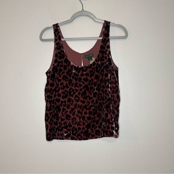 J.Crew Printed Leopard Velvet Tank - Picture 3 of 5